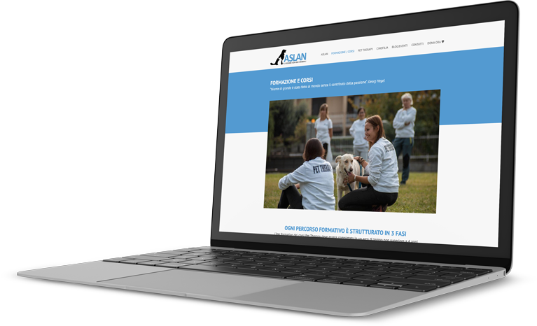 Associazione Aslan Pet Therapy a Torino responsive design