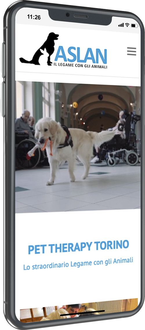 Associazione Aslan Pet Therapy a Torino responsive design